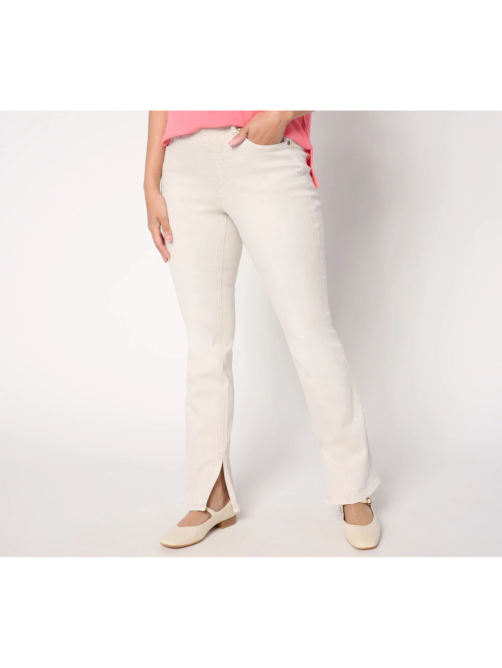 Isaac Mizrahi Livel Recular Colored Denim Slim Bootout Jeane Dark Dat, Reg 14